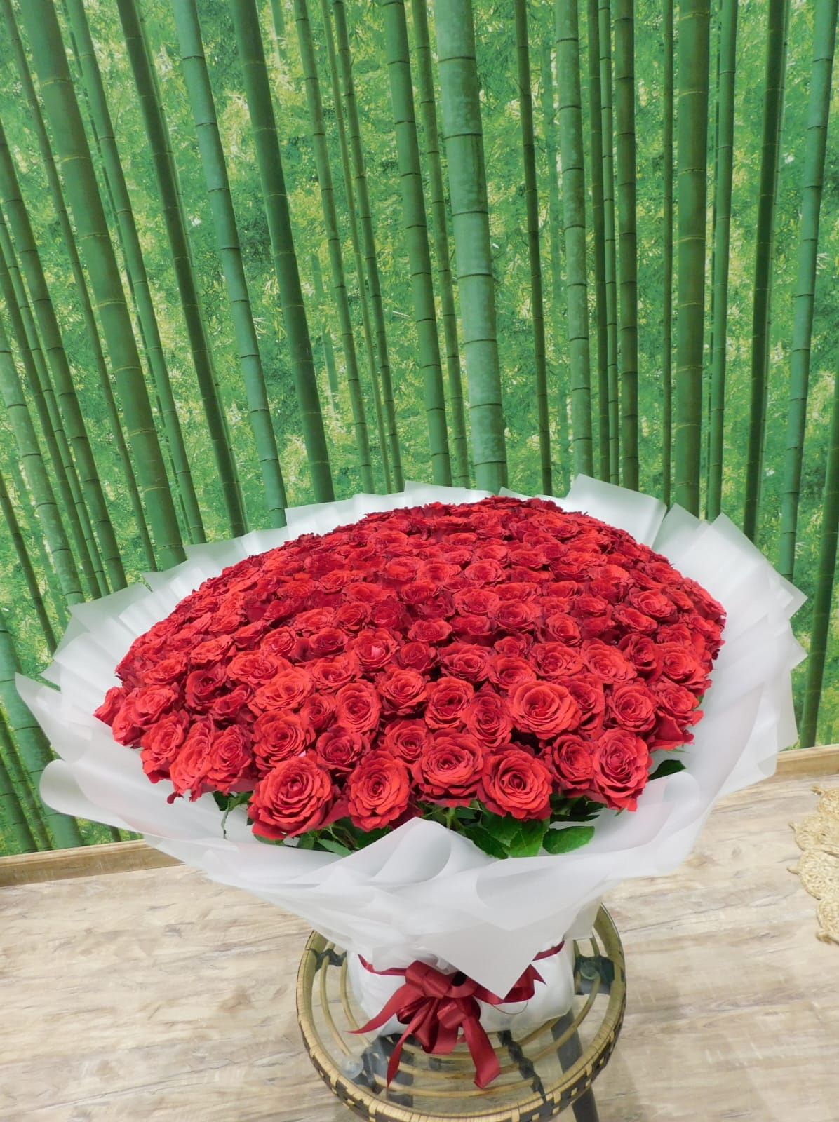 باقة ورود احمر 