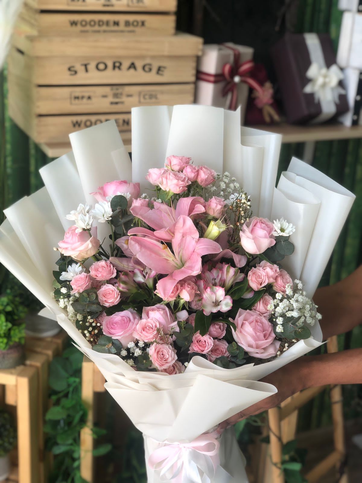 بوكيه بينك انيق 