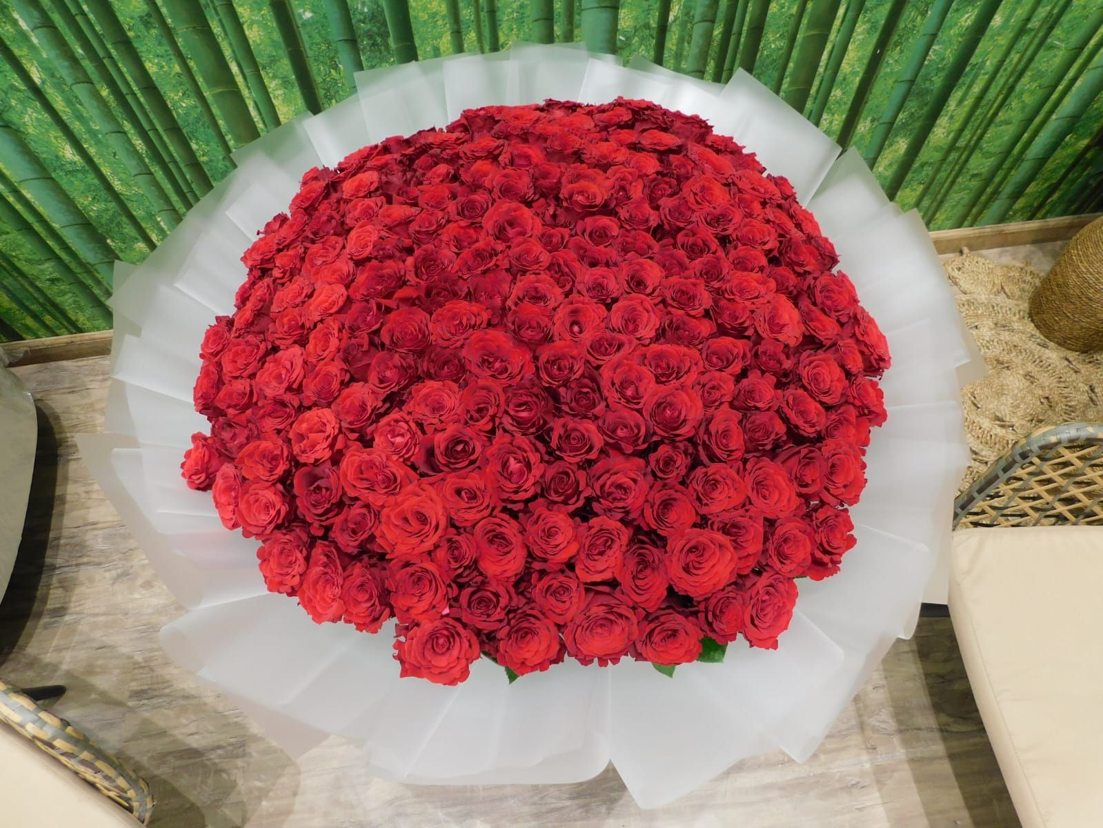 باقة ورود احمر 