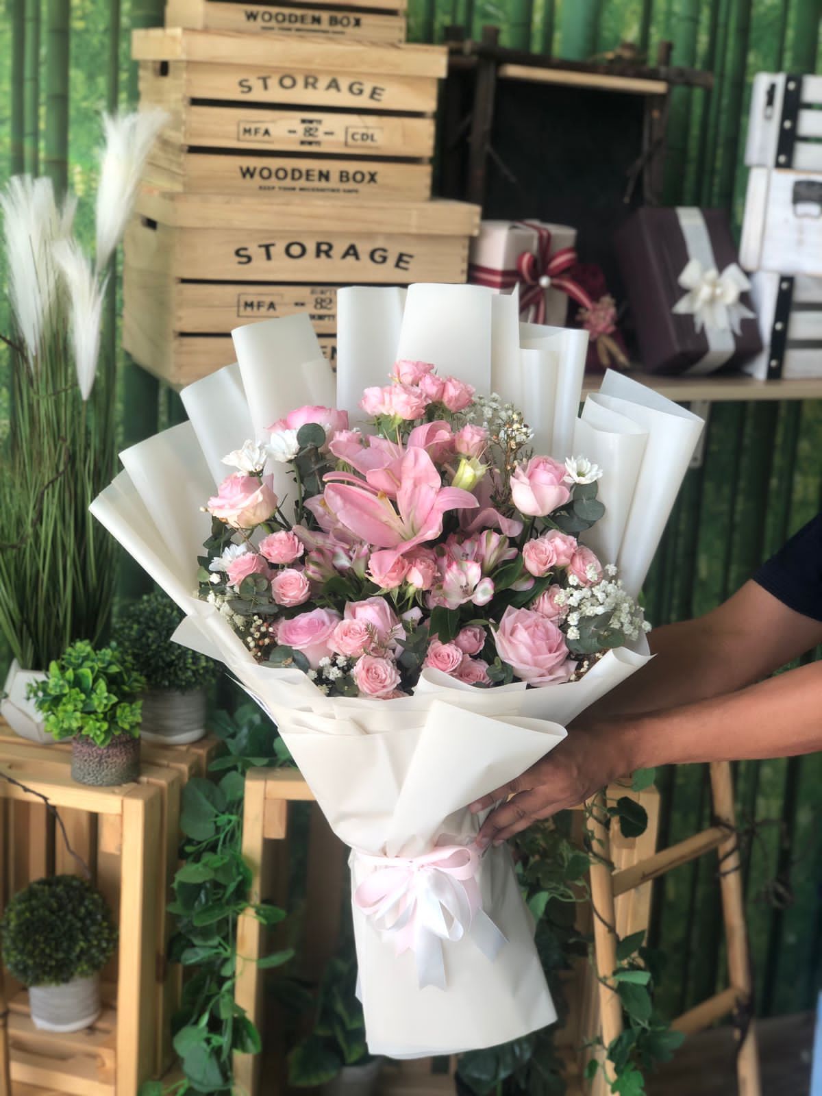 بوكيه بينك انيق 